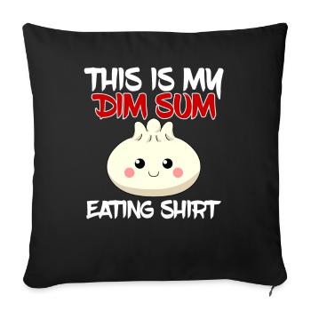 Asian Chinese Food Dim Sum I Gift - Sofa pillowcase 17,3'' x 17,3'' (45 x 45 cm) - black - Front