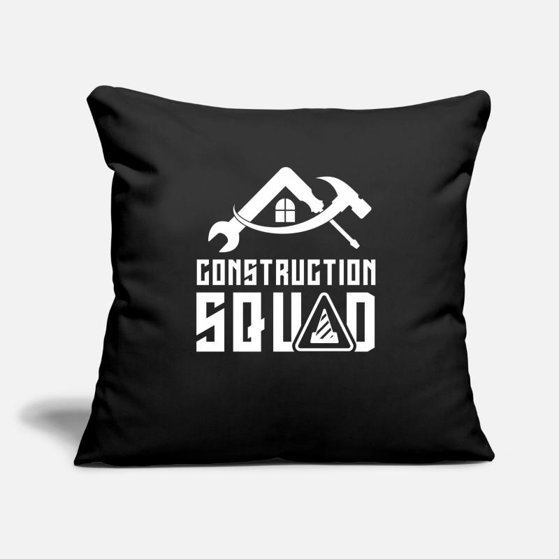 Construction team Teamwork Construction Team Construction site Construction workers Sofa pillowcase 17,3'' x 17,3'' (45 x 45 cm)