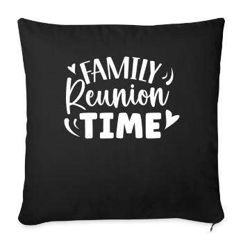 Réunion de famille Family Team Süß - Housse de coussin décorative 45 x 45 cm - noir - Devant