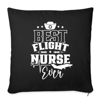 Best Flight Nurse Ever Flight Doctor Profession - Sofa pillowcase 17,3'' x 17,3'' (45 x 45 cm) - black - Front