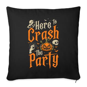 Halloween Tshirt Halloweenparty Mörder Killer Tod - Sofakissenbezug 45 x 45 cm - Schwarz - Vorne