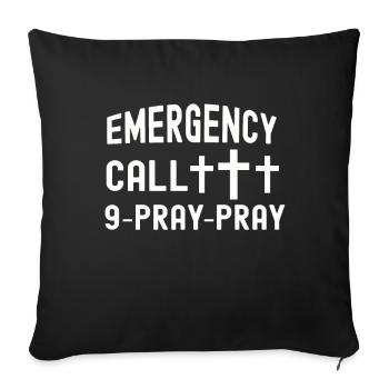 Christianity God Jesus Gift Church Religion - Sofa pillowcase 17,3'' x 17,3'' (45 x 45 cm) - black - Front