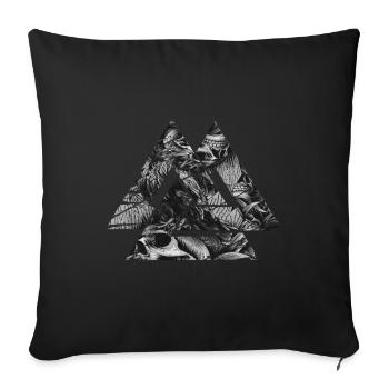 Valknut Wotan Knot Viking Warriors Norsemen - Sofa pillowcase 17,3'' x 17,3'' (45 x 45 cm) - black - Front