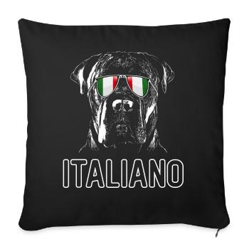 Cane Corso Italiano - Housse de coussin décorative 45 x 45 cm - noir - Devant