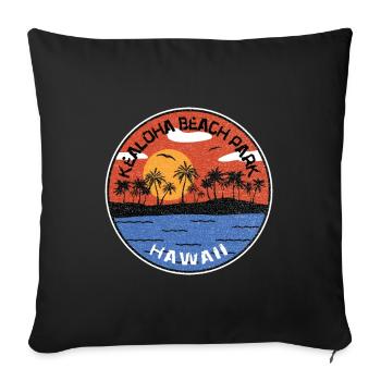 Sunset Kealoha Beach Park Hawaii - Sofa pillowcase 17,3'' x 17,3'' (45 x 45 cm) - black - Front