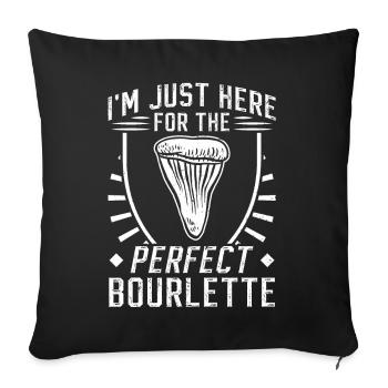 Fossiles, dent de requin - Fossil Hunter - Housse de coussin décorative 45 x 45 cm - noir - Devant