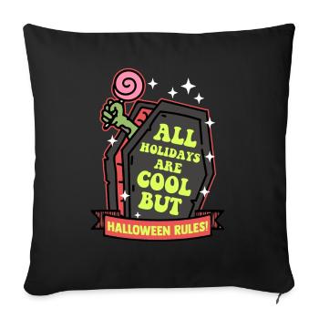 Halloween Costume Party Creepy Gift - Sofa pillowcase 17,3'' x 17,3'' (45 x 45 cm) - black - Front
