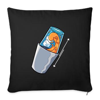 Bartender Mix Cocktail Barkeeper - Sofa pillowcase 17,3'' x 17,3'' (45 x 45 cm) - black - Front