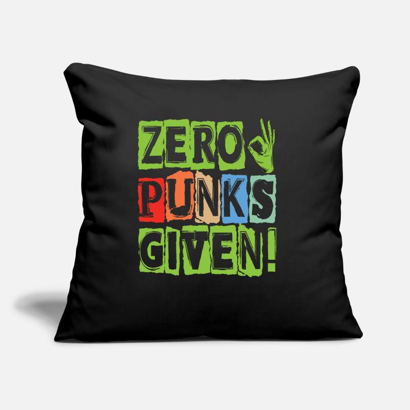 Zero Punks Given! - Gothic - Goth - Concert - Funn Sofa pillowcase 17,3'' x 17,3'' (45 x 45 cm)
