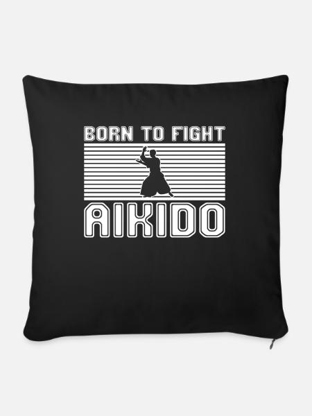 Aikido - Sofakissenbezug 45 x 45 cm - Schwarz
