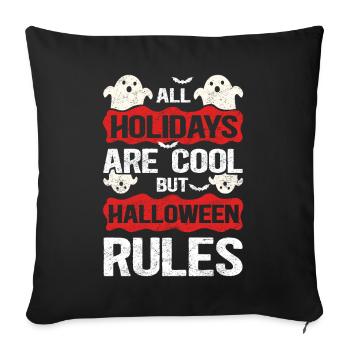 Costume de fête d’Halloween Ghost Gift - Housse de coussin décorative 45 x 45 cm - noir - Devant