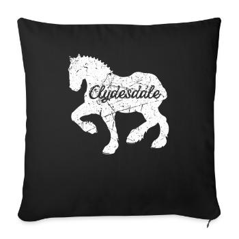 Chemise Clydesdale Clydesdale Rider - Housse de coussin décorative 45 x 45 cm - noir - Devant