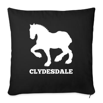 Chemise Clydesdale Clydesdale Rider - Housse de coussin décorative 45 x 45 cm - noir - Devant