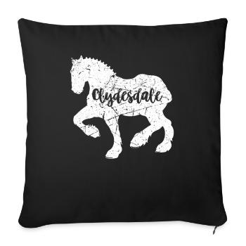 Chemise Clydesdale Clydesdale Rider - Housse de coussin décorative 45 x 45 cm - noir - Devant