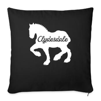 Chemise Clydesdale Clydesdale Rider - Housse de coussin décorative 45 x 45 cm - noir - Devant