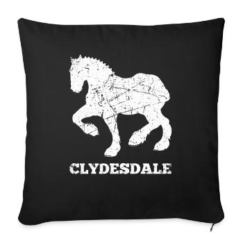 Chemise Clydesdale Clydesdale Rider - Housse de coussin décorative 45 x 45 cm - noir - Devant