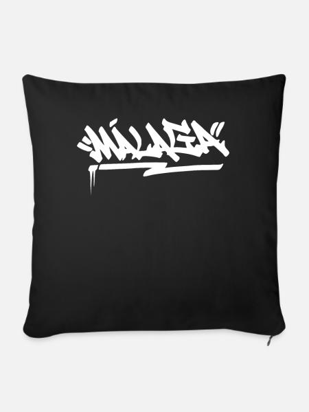 Malaga City Graffiti Street Art Spanien Hip Hop Pa - Sofakissenbezug 45 x 45 cm - Schwarz
