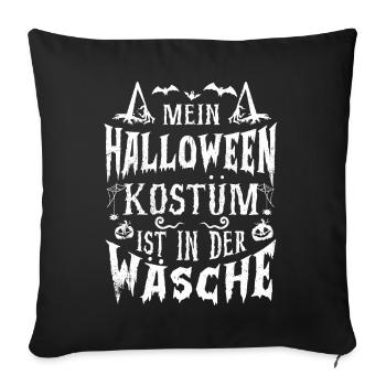 Halloween Tshirt Halloweenparty Mörder Killer Tod - Sofakissenbezug 45 x 45 cm - Schwarz - Vorne
