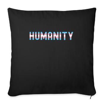 Transsexuell Pride Ladyboy Herren Damen Transe - Sofakissenbezug 45 x 45 cm - Schwarz - Vorne