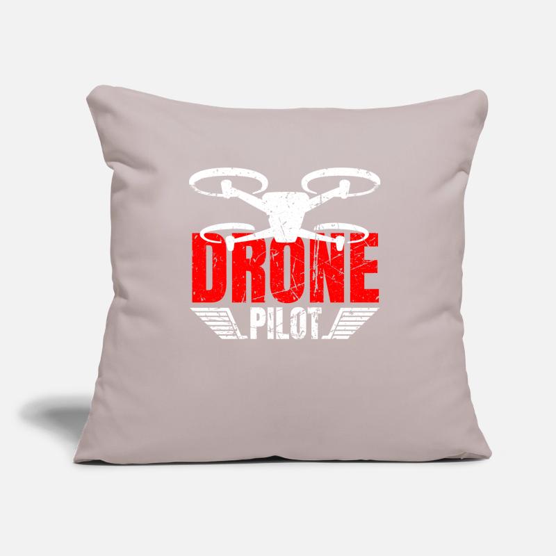 Drone Drone Pilot Drone Operator Quadcopter Sofa pillowcase 17,3'' x 17,3'' (45 x 45 cm)