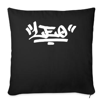 Leo Graffiti Zodiac Hip Hop Horoscope Sternzeichen - Sofakissenbezug 45 x 45 cm - Schwarz - Vorne