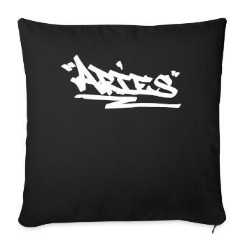 Widder Graffiti Zodiac Hip Hop Horoscope Sternzeic - Sofakissenbezug 45 x 45 cm - Schwarz - Vorne