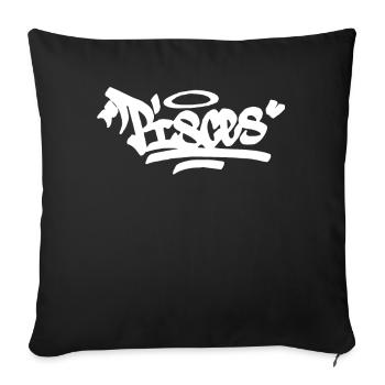 Pisces Graffiti Zodiac Hip Hop Horoskop Sternzeich - Sofakissenbezug 45 x 45 cm - Schwarz - Vorne