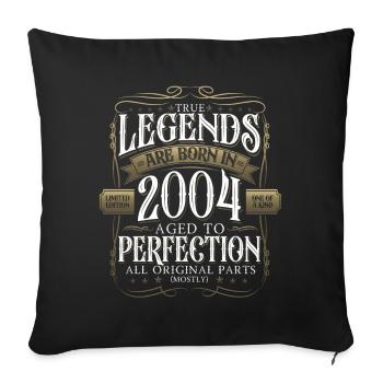 Legend 2004 18th Birthday Gift Men Funny - Sofa pillowcase 17,3'' x 17,3'' (45 x 45 cm) - black - Front