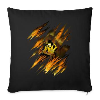 Soudeurs soudeuse machine soudeur - Housse de coussin décorative 45 x 45 cm - noir - Devant