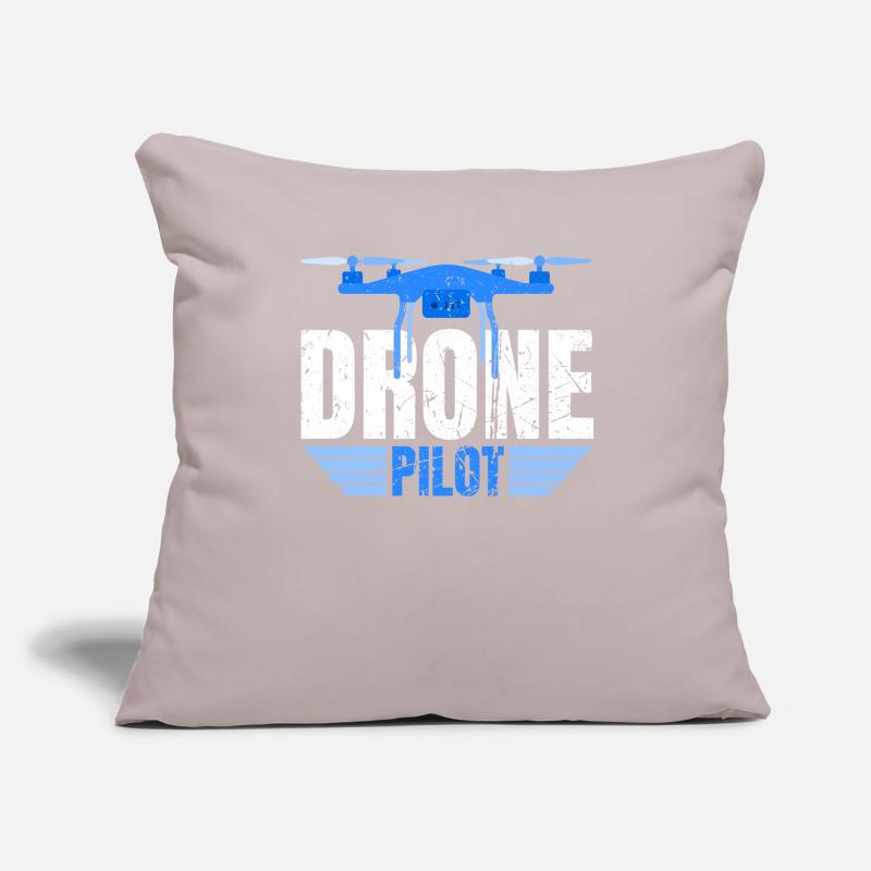 Drone Drone Pilot Drone Operator Quadcopter Sofa pillowcase 17,3'' x 17,3'' (45 x 45 cm)