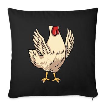 Headless Chicken Costume Halloween - Sofa pillowcase 17,3'' x 17,3'' (45 x 45 cm) - black - Front