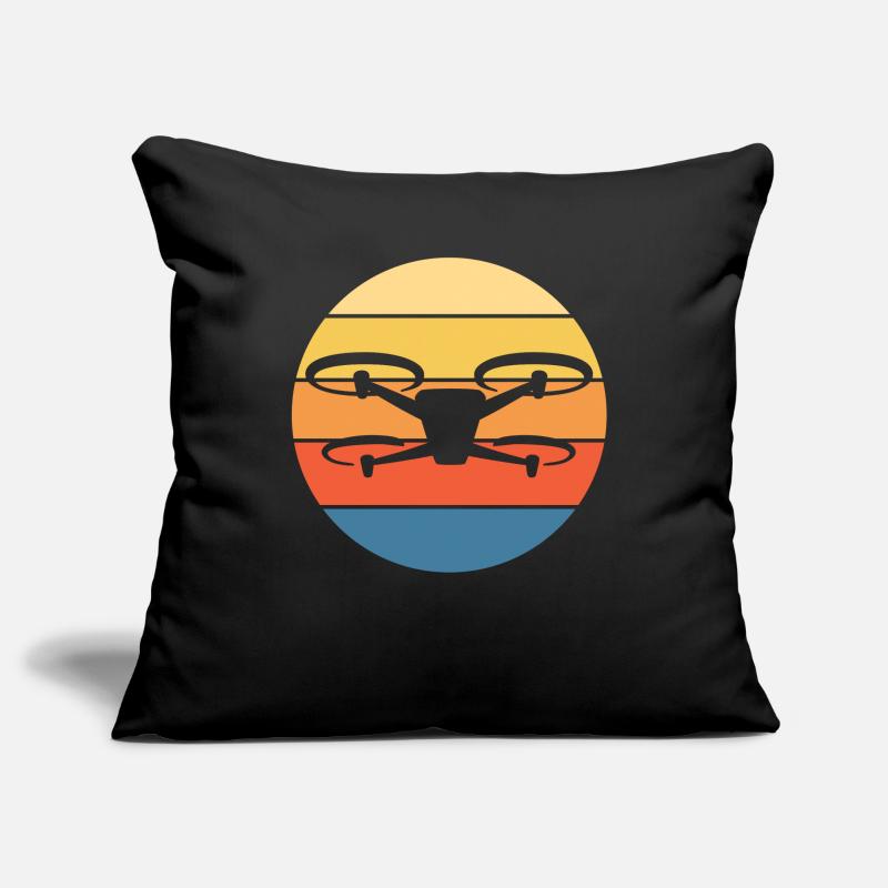 Drone Drone Pilot Drone Operator Quadcopter Sofa pillowcase 17,3'' x 17,3'' (45 x 45 cm)