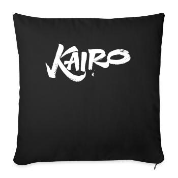 Kairo Kalligraphie Graffiti Handstil Schriftzug Ty - Sofakissenbezug 45 x 45 cm - Schwarz - Vorne