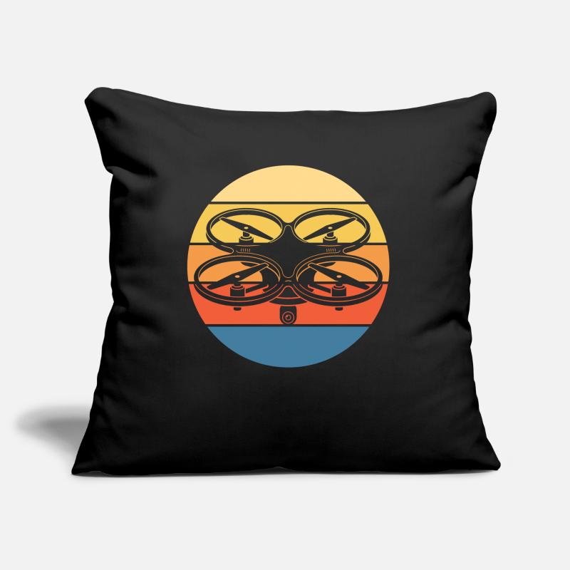 Drone Drone Pilot Drone Operator Quadcopter Sofa pillowcase 17,3'' x 17,3'' (45 x 45 cm)