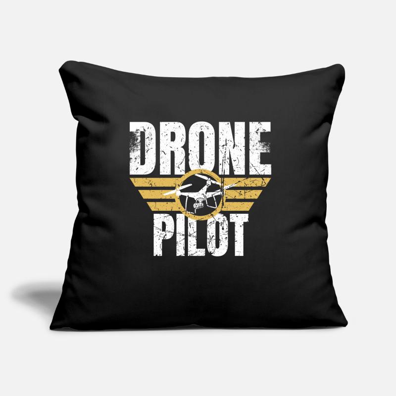 Drone Drone Pilot Drone Operator Quadcopter Sofa pillowcase 17,3'' x 17,3'' (45 x 45 cm)