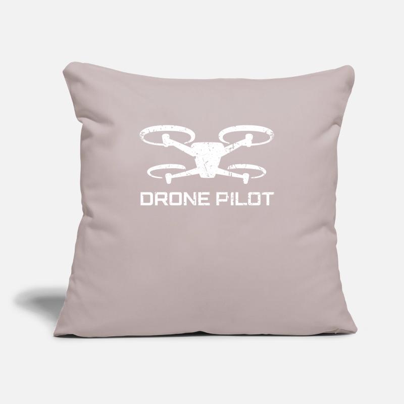 Drone Drone Pilot Drone Operator Quadcopter Sofa pillowcase 17,3'' x 17,3'' (45 x 45 cm)
