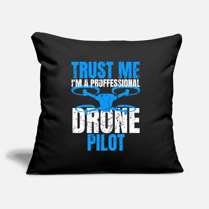 Drone Drone Pilot Drone Operator Quadcopter Sofa pillowcase 17,3'' x 17,3'' (45 x 45 cm)
