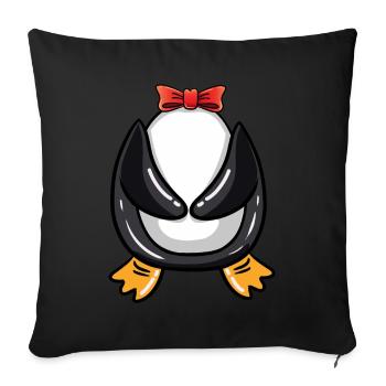 Penguin Costume Halloween - Sofa pillowcase 17,3'' x 17,3'' (45 x 45 cm) - black - Front