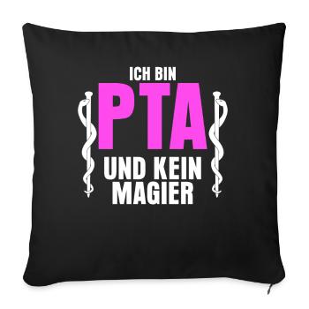 PTA Spruch Apothker Apotheke - Sofakissenbezug 45 x 45 cm - Schwarz - Vorne