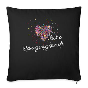 Warm cleaner Cleaner - Sofa pillowcase 17,3'' x 17,3'' (45 x 45 cm) - black - Front