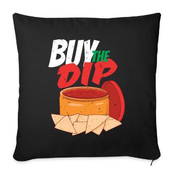 Kaufen Sie das Dip Funny Stock Market Trading Nach - Sofakissenbezug 45 x 45 cm - Schwarz - Vorne