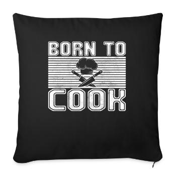 Cook - Sofa pillowcase 17,3'' x 17,3'' (45 x 45 cm) - black - Front