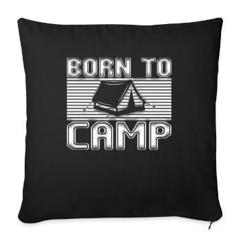 Camp - Sofa pillowcase 17,3'' x 17,3'' (45 x 45 cm) - black - Front