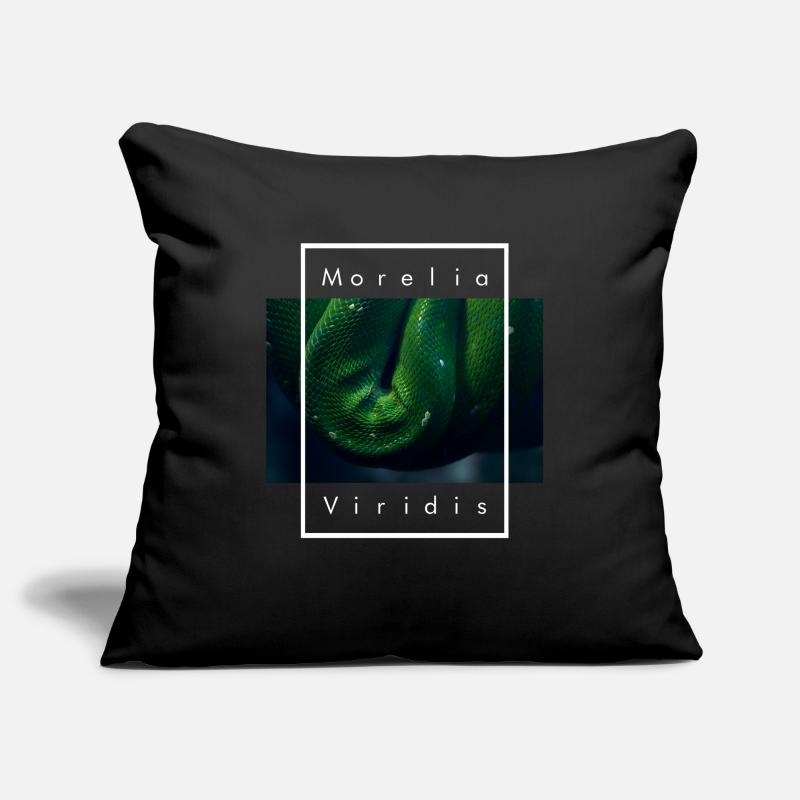 Green Tree Python Morelia Viridis Snake Sofa pillowcase 17,3'' x 17,3'' (45 x 45 cm)
