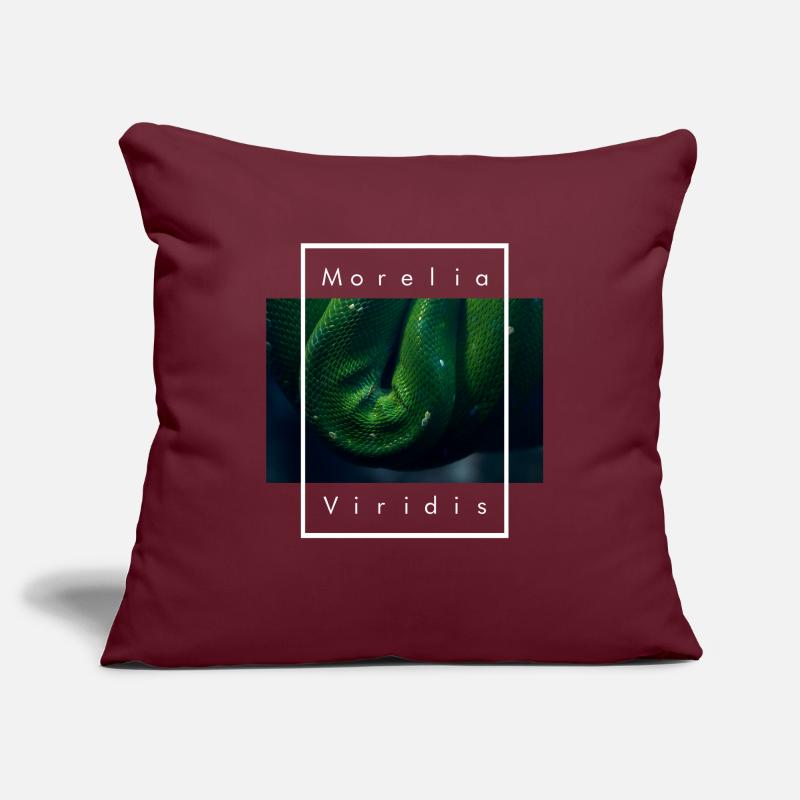 Green Tree Python Morelia Viridis Snake Sofa pillowcase 17,3'' x 17,3'' (45 x 45 cm)