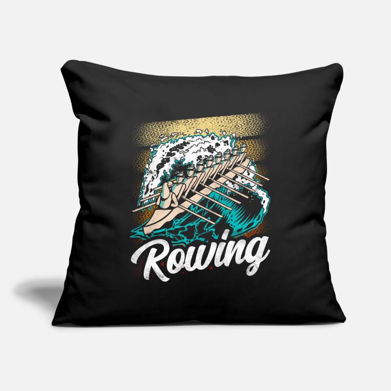 Rowing Rowing Rowing Rowing Boat Rowing Rower Sofa pillowcase 17,3'' x 17,3'' (45 x 45 cm)
