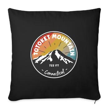 Hiking Totoket Mountain Connecticut - Sofa pillowcase 17,3'' x 17,3'' (45 x 45 cm) - black - Front