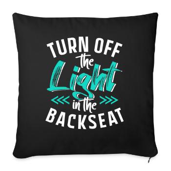 Turn on The Light In The Back From Papa Papi - Sofa pillowcase 17,3'' x 17,3'' (45 x 45 cm) - black - Front