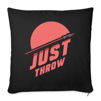 Simply throw javelin throw javelin thrower javelin throw - Sofa pillowcase 17,3'' x 17,3'' (45 x 45 cm) - black - Front