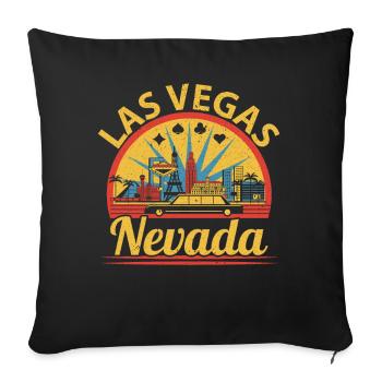 Las Vegas Nevada USA Staat Amerika Reisen Nevadane - Sofakissenbezug 45 x 45 cm - Schwarz - Vorne